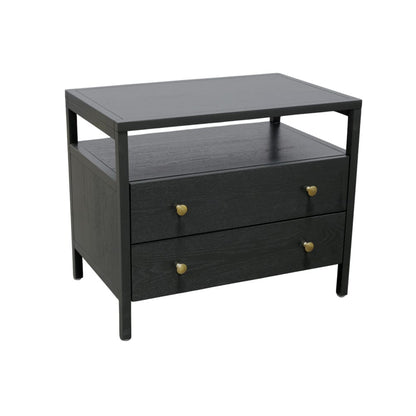 Alpine Furniture - Avery Nightstand, Black - 2478BLK-02 view 1