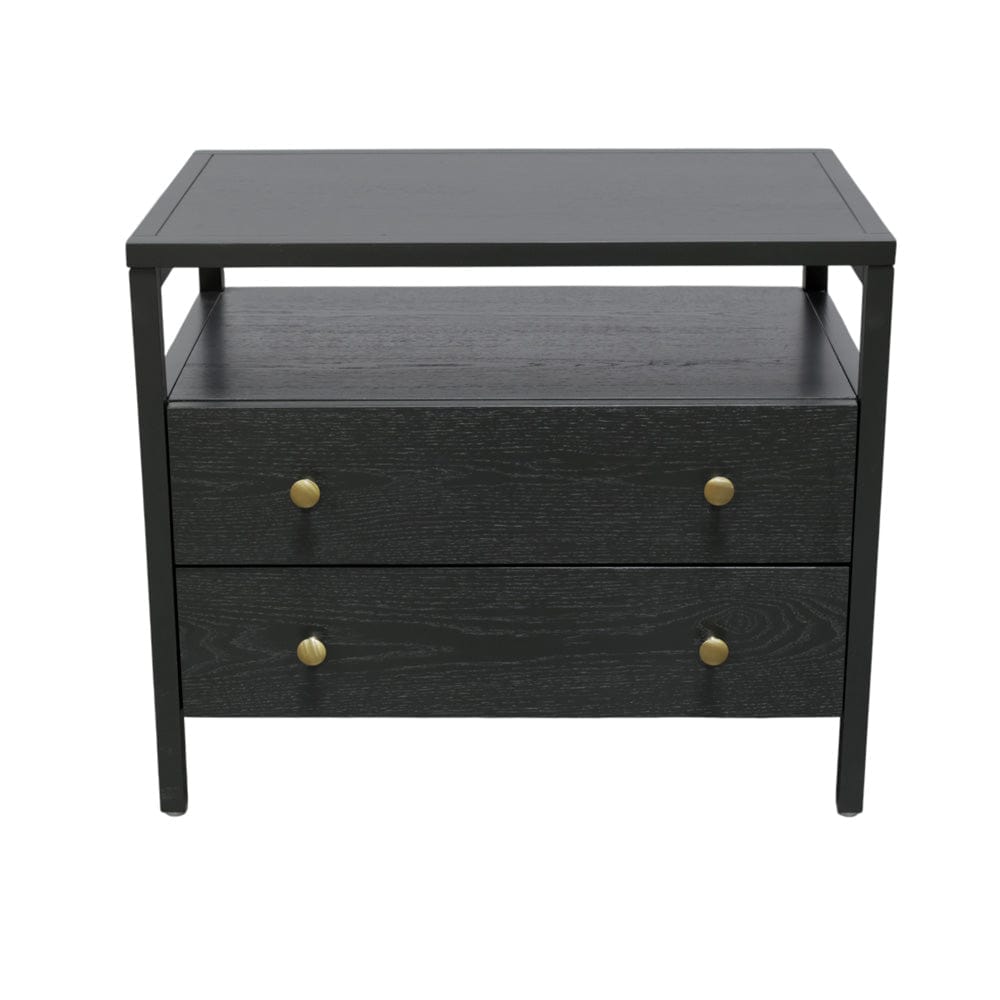 Alpine Furniture - Avery Nightstand, Black - 2478BLK-02 view 2