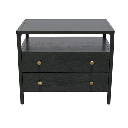 Alpine Furniture - Avery Nightstand, Black - 2478BLK-02 view 2