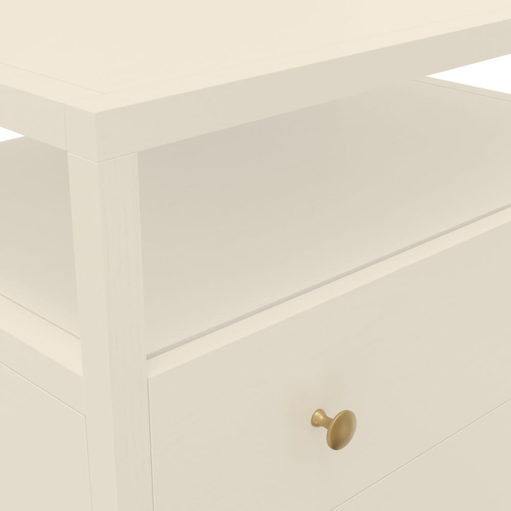 Alpine Furniture - Avery Nightstand, Coconut Milk - 2478-02 view 4