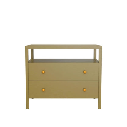 Alpine Furniture - Avery Nightstand, Olive Green - 2478GRN-02 view 2