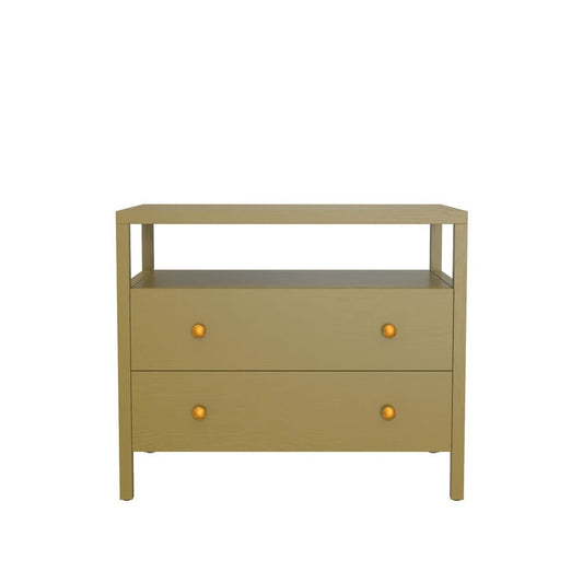 Alpine Furniture - Avery Nightstand, Olive Green - 2478GRN-02 view 2