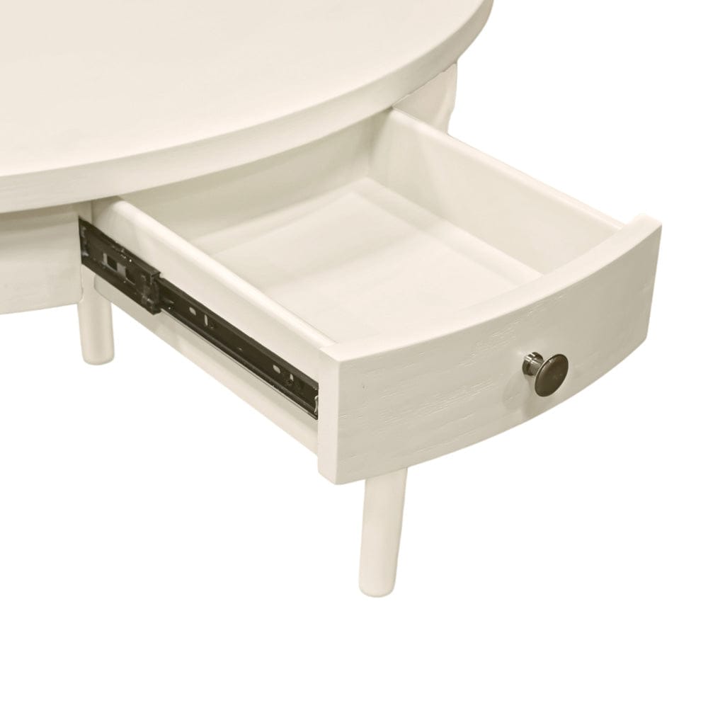 Alpine Furniture - Avery Round Dining Table, Coconut Milk - 2478-25 view 6