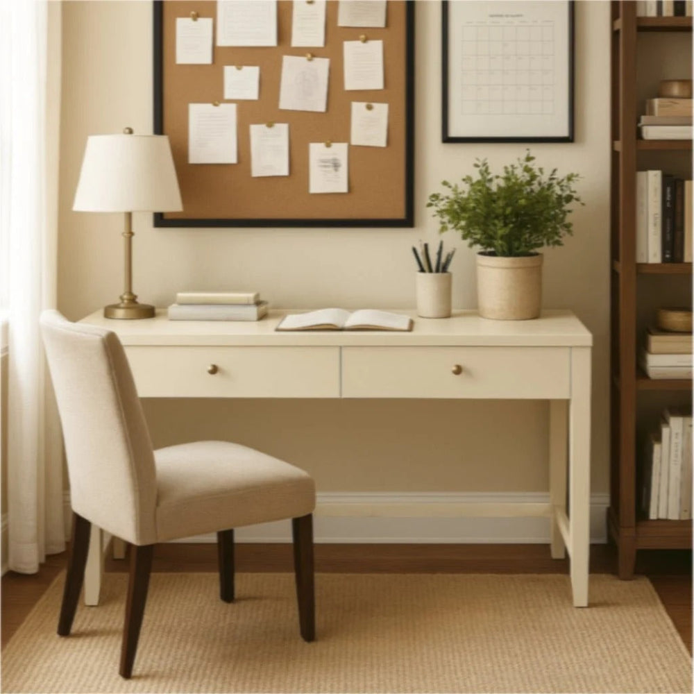 Alpine Furniture - Avery Writing Desk, Coconut Milk - 2478-65 view 7