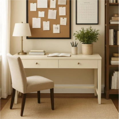 Alpine Furniture - Avery Writing Desk, Coconut Milk - 2478-65 view 7