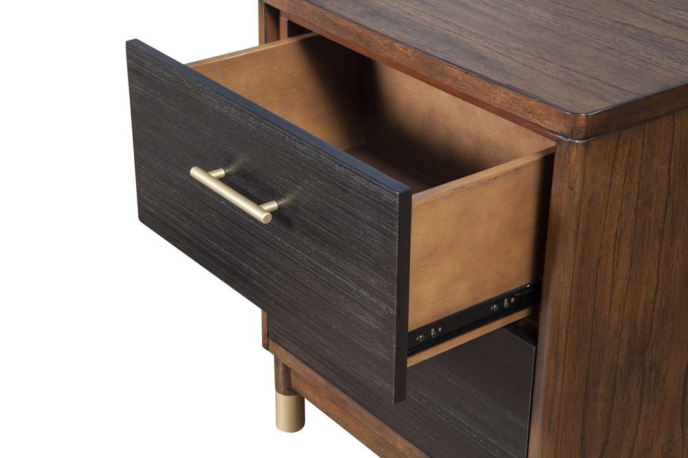 Alpine Furniture - Belham 2 Drawer Nightstand - 1971-02 veiw 3