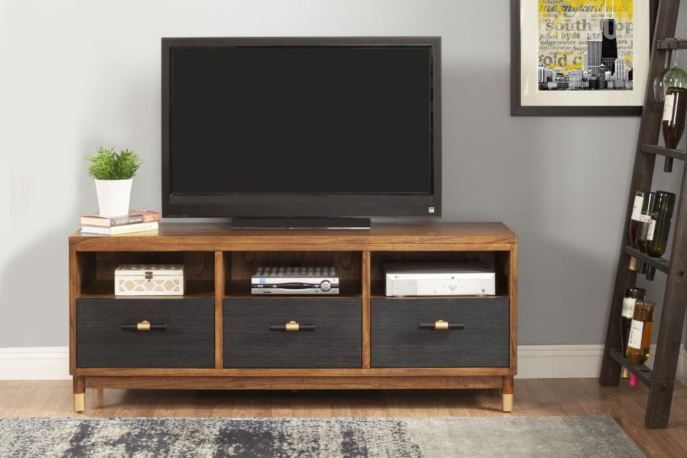 Alpine Furniture - Belham 3 Drawer TV Console - 1971-10 veiw 2