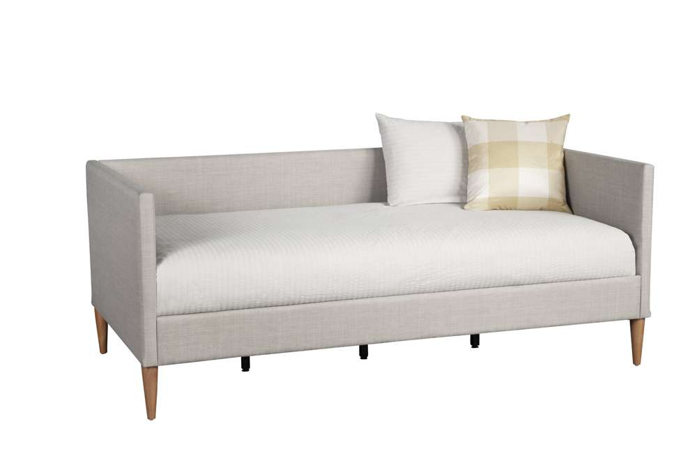 Alpine Furniture - Britney Day Bed, Light Grey Linen - 1096T veiw 1