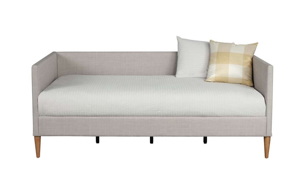Alpine Furniture - Britney Day Bed, Light Grey Linen - 1096T veiw 3