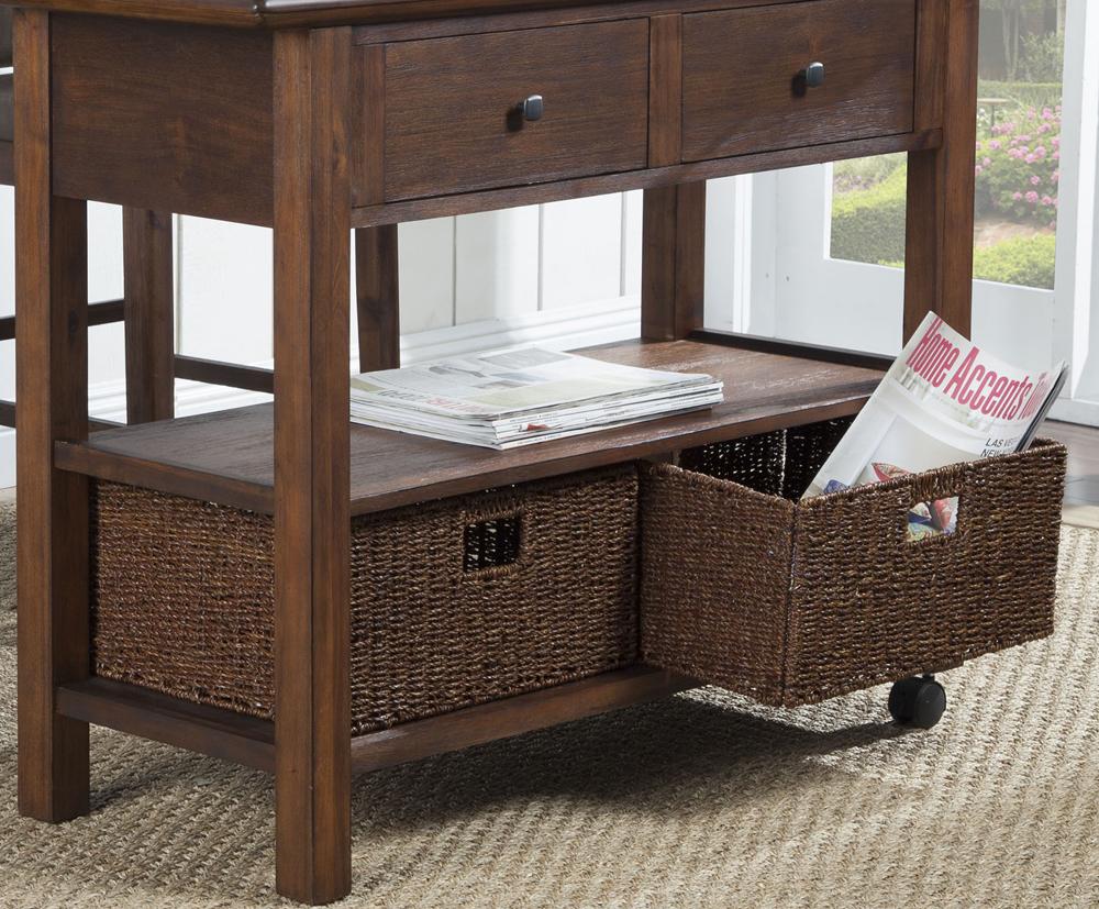 Alpine Furniture - Caldwell Kitchen Cart - 6079-05_CLOSEOUT veiw 2