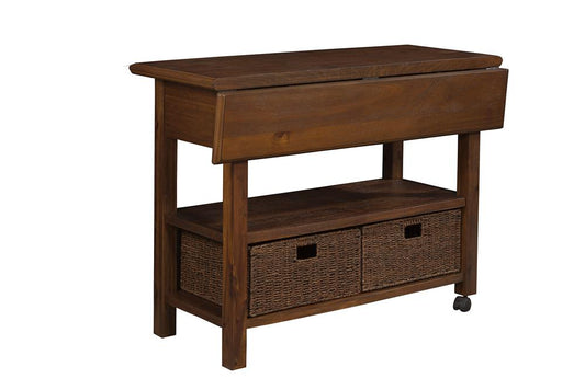 Alpine Furniture - Caldwell Kitchen Cart - 6079-05_CLOSEOUT veiw 3