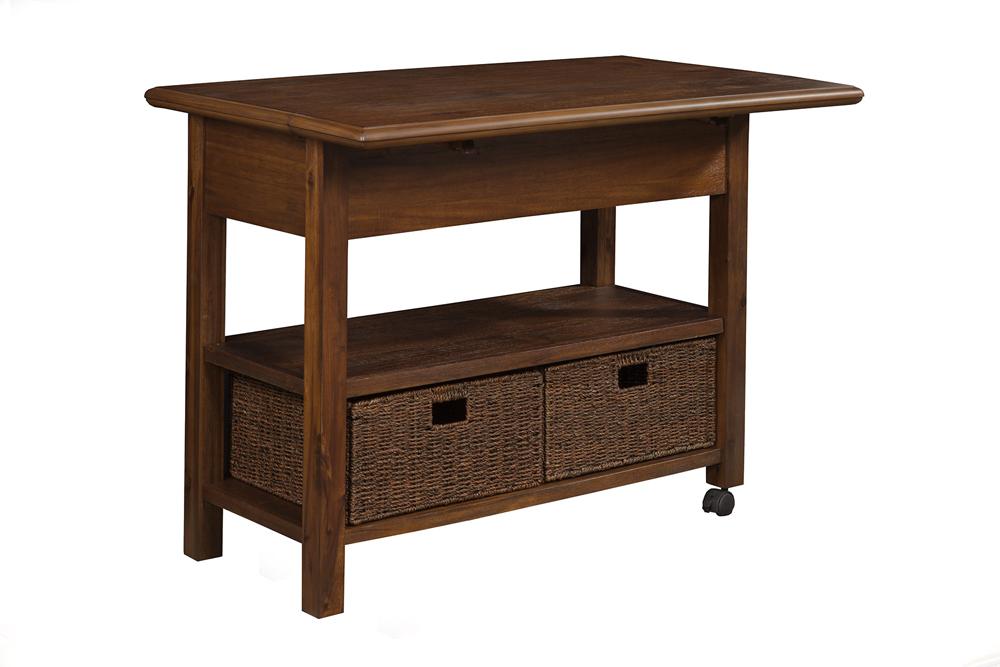 Alpine Furniture - Caldwell Kitchen Cart - 6079-05_CLOSEOUT veiw 4