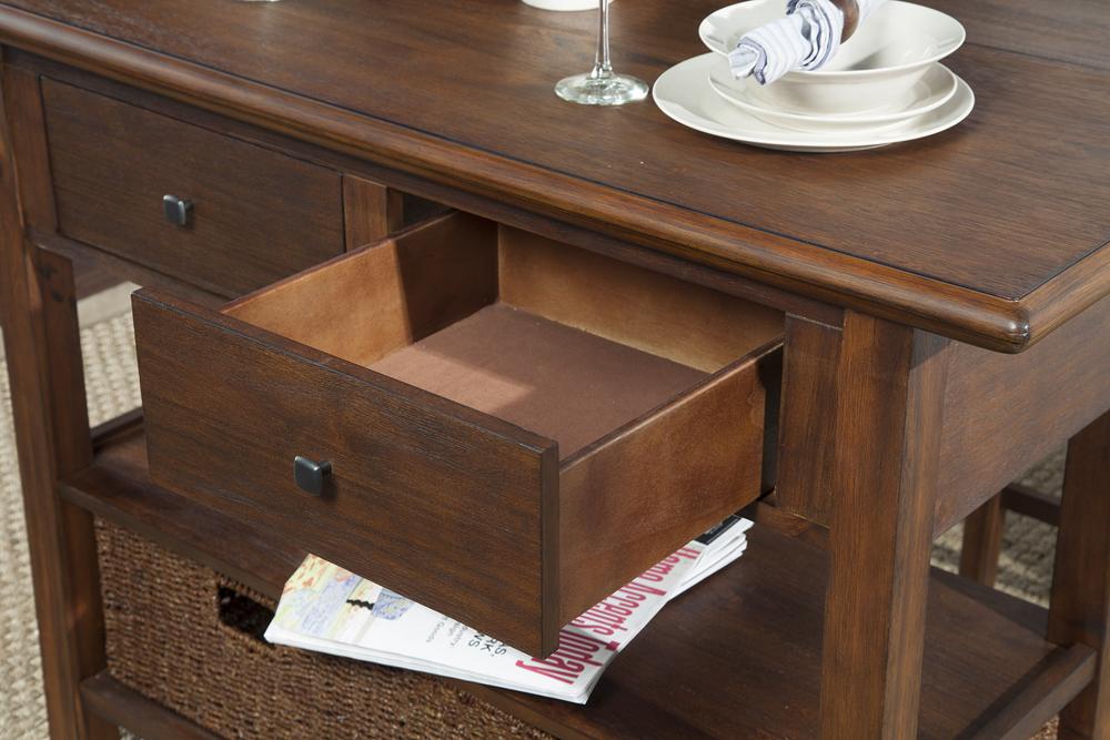 Alpine Furniture - Caldwell Kitchen Cart - 6079-05_CLOSEOUT veiw 7