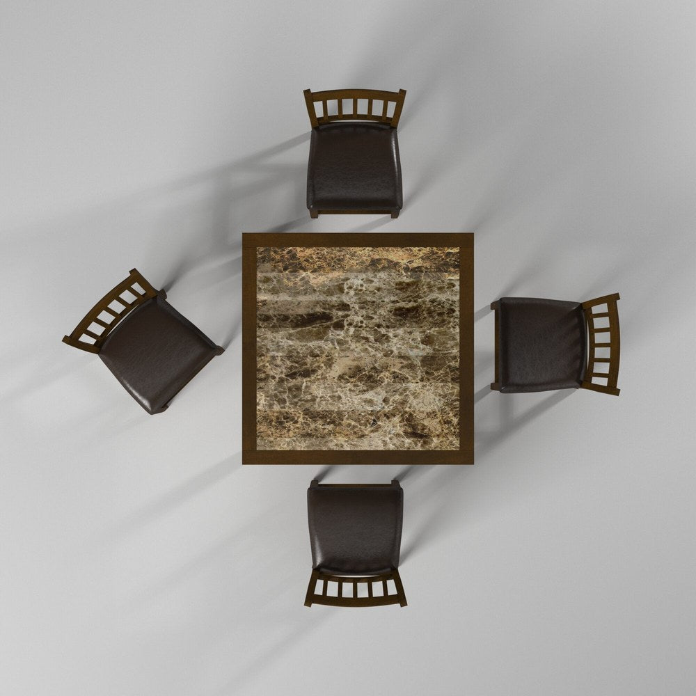 Alpine Furniture - Capitola Faux Marble 5 Piece Pub Set - 554 view 3
