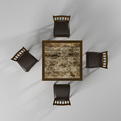 Alpine Furniture - Capitola Faux Marble 5 Piece Pub Set - 554 view 3