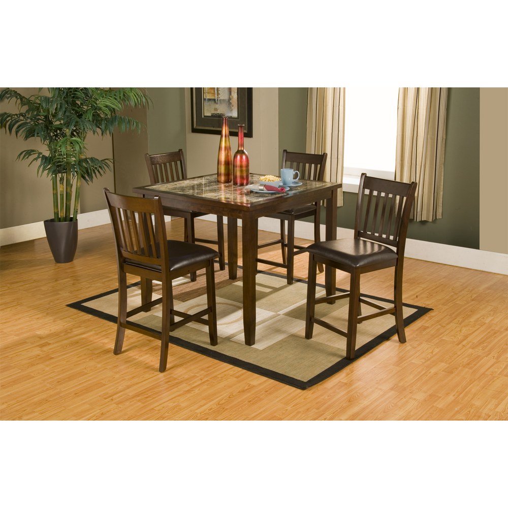 Alpine Furniture - Capitola Faux Marble 5 Piece Pub Set - 554 view 6