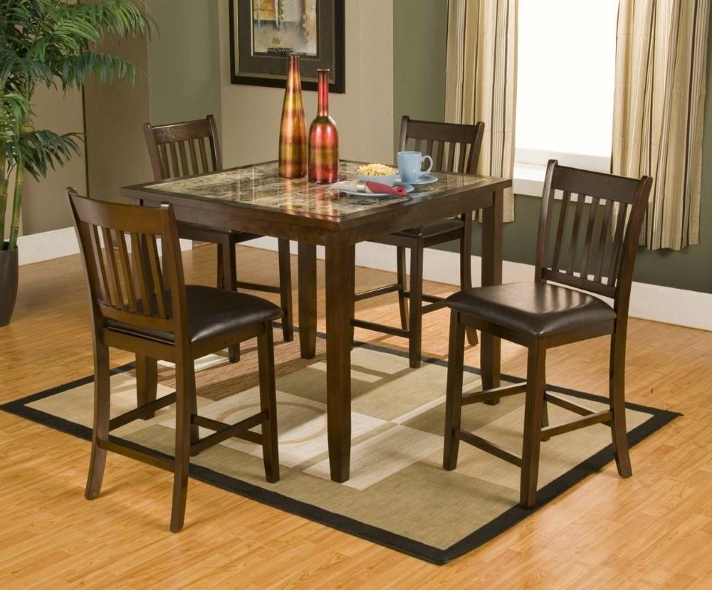 Alpine Furniture - Capitola Faux Marble 5 Piece Pub Set - 554 veiw 3