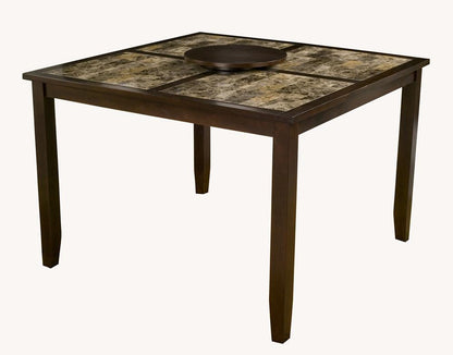 Alpine Furniture - Capitola Faux Marble Large Pub Table W/ Removable 18in Lazy Susan - 554-L veiw 1