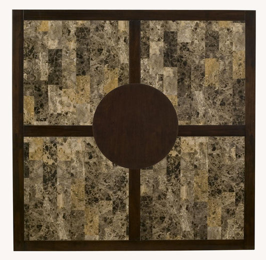 Alpine Furniture - Capitola Faux Marble Large Pub Table W/ Removable 18in Lazy Susan - 554-L veiw 2