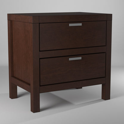 Alpine Furniture - Carmel 2 Drawer Nightstand, Cappuccino - JR-02 view 3