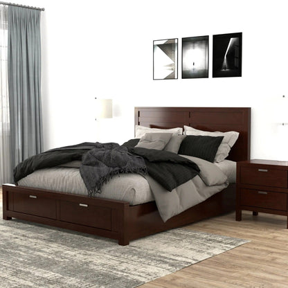 Alpine Furniture - Carmel 2 Drawer Nightstand, Cappuccino - JR-02 view 8