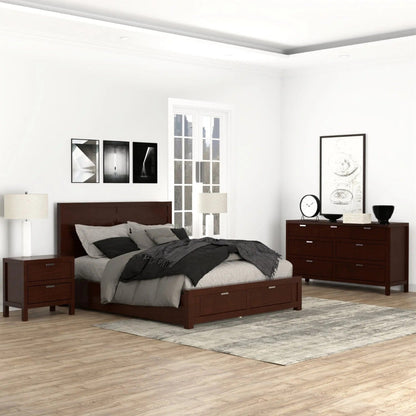 Alpine Furniture - Carmel 2 Drawer Nightstand, Cappuccino - JR-02 view 10