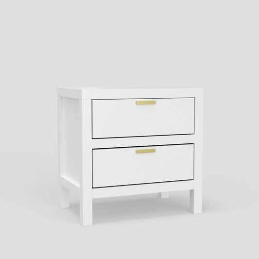 Alpine Furniture - Carmel 2 Drawer Nightstand, White - JR-W-02 view 1