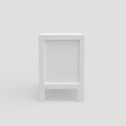 Alpine Furniture - Carmel 2 Drawer Nightstand, White - JR-W-02 veiw 2