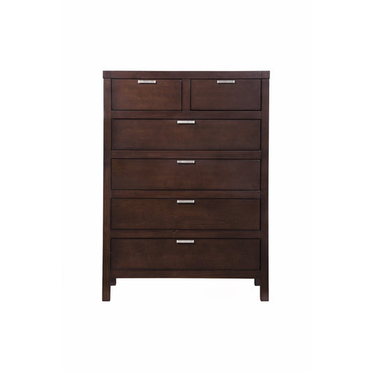 Alpine Furniture - Carmel 6 Drawer Chest, Cappuccino - JR-05 view 1