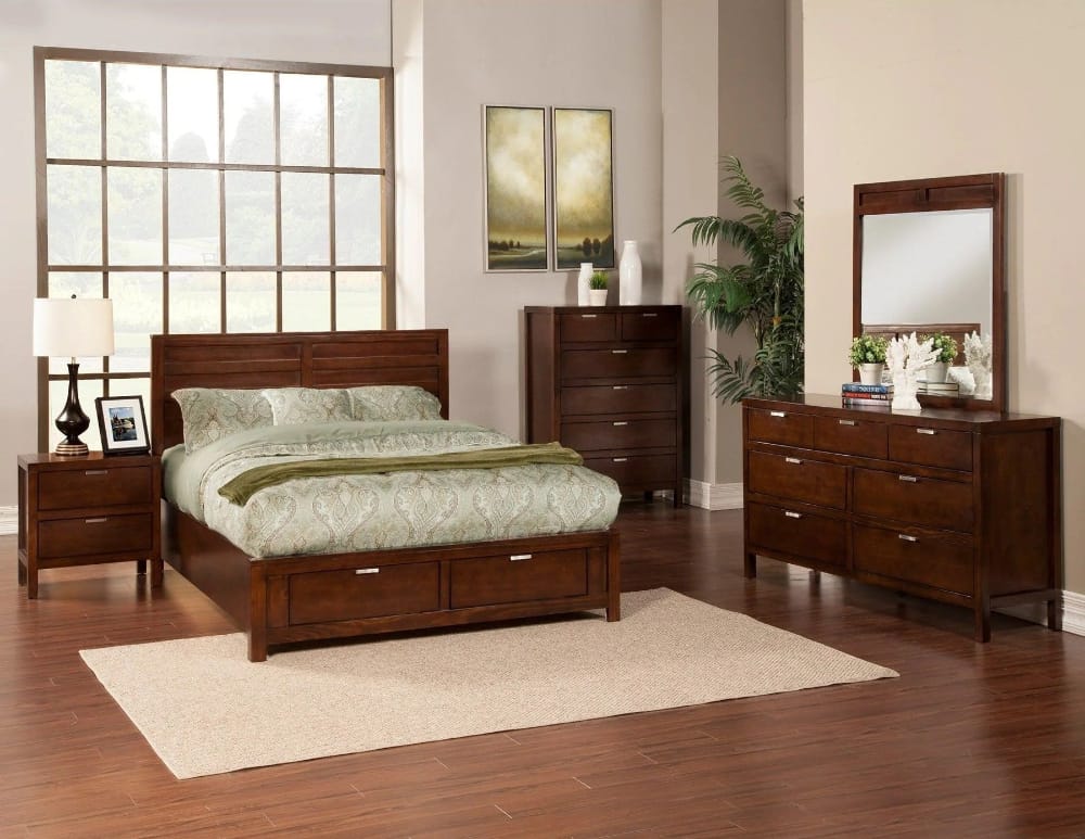 Alpine Furniture - Carmel 6 Drawer Chest, Cappuccino - JR-05 view 3