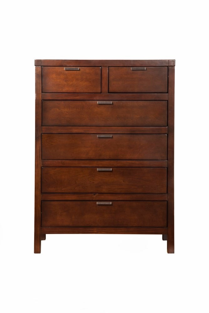Alpine Furniture - Carmel 6 Drawer Chest, Cappuccino - JR-05 veiw 1