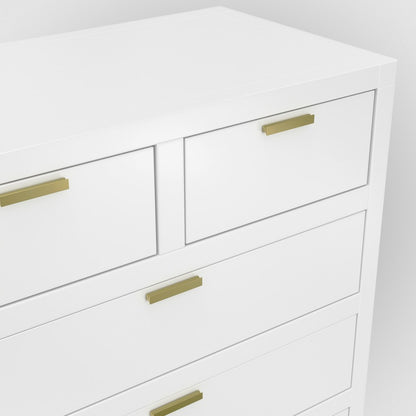 Alpine Furniture - Carmel 6 Drawer Chest, White - JR-W-05 view 5
