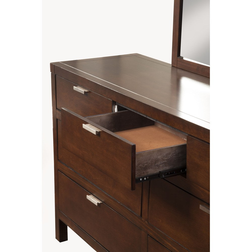 Alpine Furniture - Carmel 7 Drawer Dresser, Cappuccino - JR-03 view 3