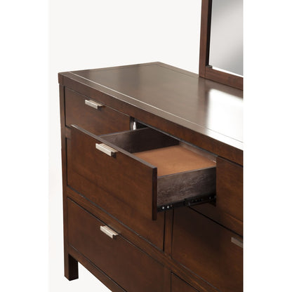 Alpine Furniture - Carmel 7 Drawer Dresser, Cappuccino - JR-03 view 3