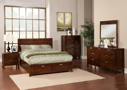 Alpine Furniture - Carmel 7 Drawer Dresser, Cappuccino - JR-03 view 6