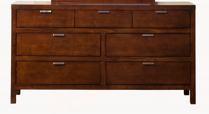 Alpine Furniture - Carmel 7 Drawer Dresser, Cappuccino - JR-03 veiw 1