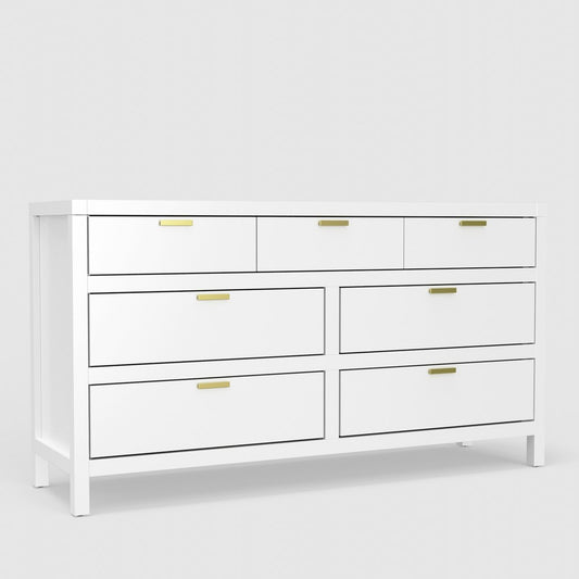 Alpine Furniture - Carmel 7 Drawer Dresser, White - JR-W-03 view 1