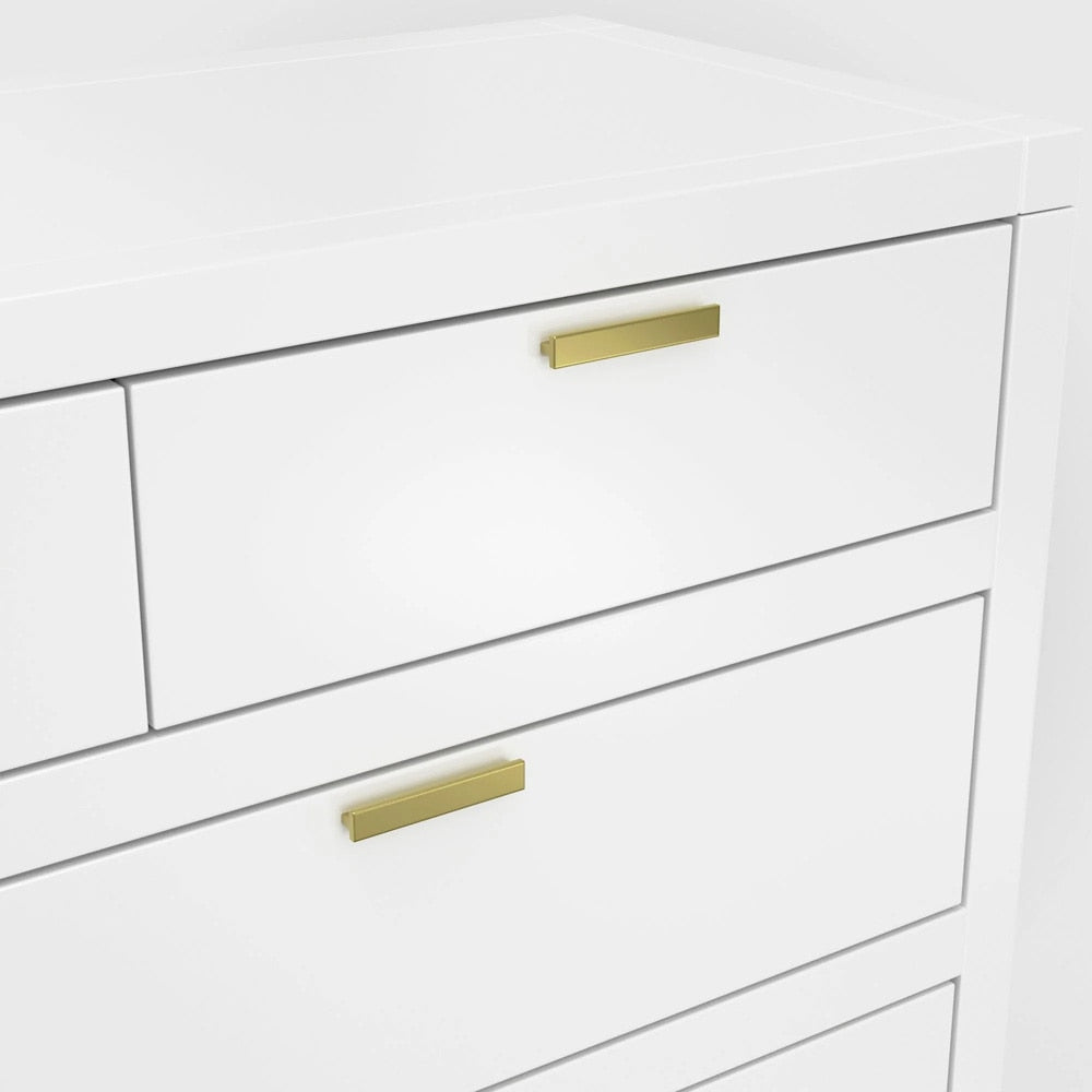 Alpine Furniture - Carmel 7 Drawer Dresser, White - JR-W-03 veiw 2