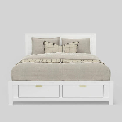 Alpine Furniture - Carmel California King Storage Bed, White - JR-W-07CK view 5