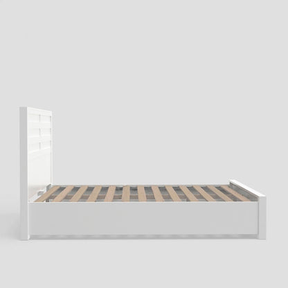 Alpine Furniture - Carmel Eastern King Storage Bed, White - JR-W-07EK veiw 4