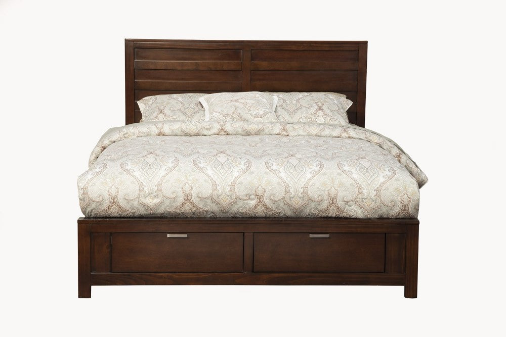 Alpine Furniture - Carmel Full Size Storage Bed, Cappuccino - JR-08F view 1