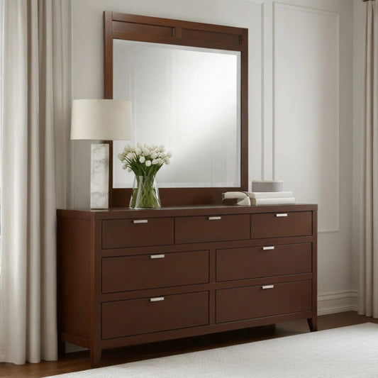 Alpine Furniture - Carmel Mirror, Cappuccino - JR-06 view 2