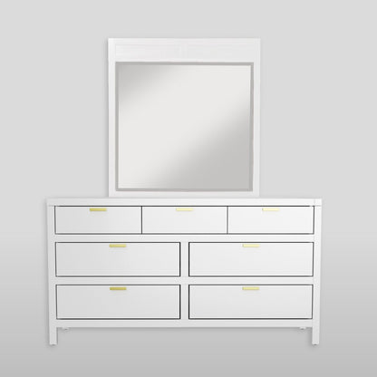 Alpine Furniture - Carmel Mirror, White - JR-W-06 view 2