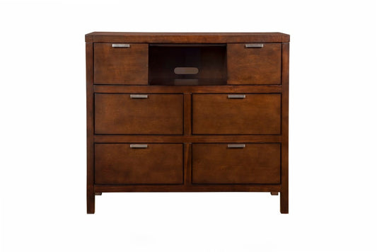 Alpine Furniture - Carmel TV Media Chest, Cappuccino - JR-11 veiw 1