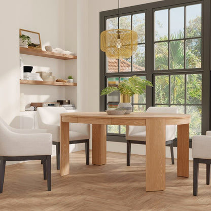 Alpine Furniture - Carter 48in Round Extension Dining Table, Natural - 5979NAT-25 view 10