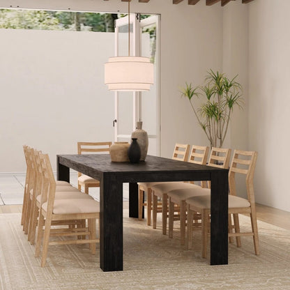 Alpine Furniture - Carter Extension Dining Table, Black - 5979BLK-01 view 11