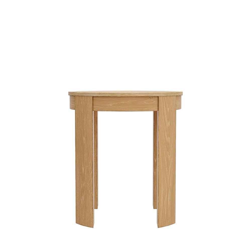 Alpine Furniture - Carter Round End Table, Natural - 5979NAT-62 view 2
