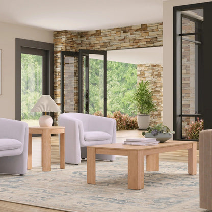 Alpine Furniture - Carter Round End Table, Natural - 5979NAT-62 view 6