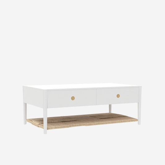 Alpine Furniture - Cleo Coffee Table, Coconut Milk - 2620WHT-61 view 1