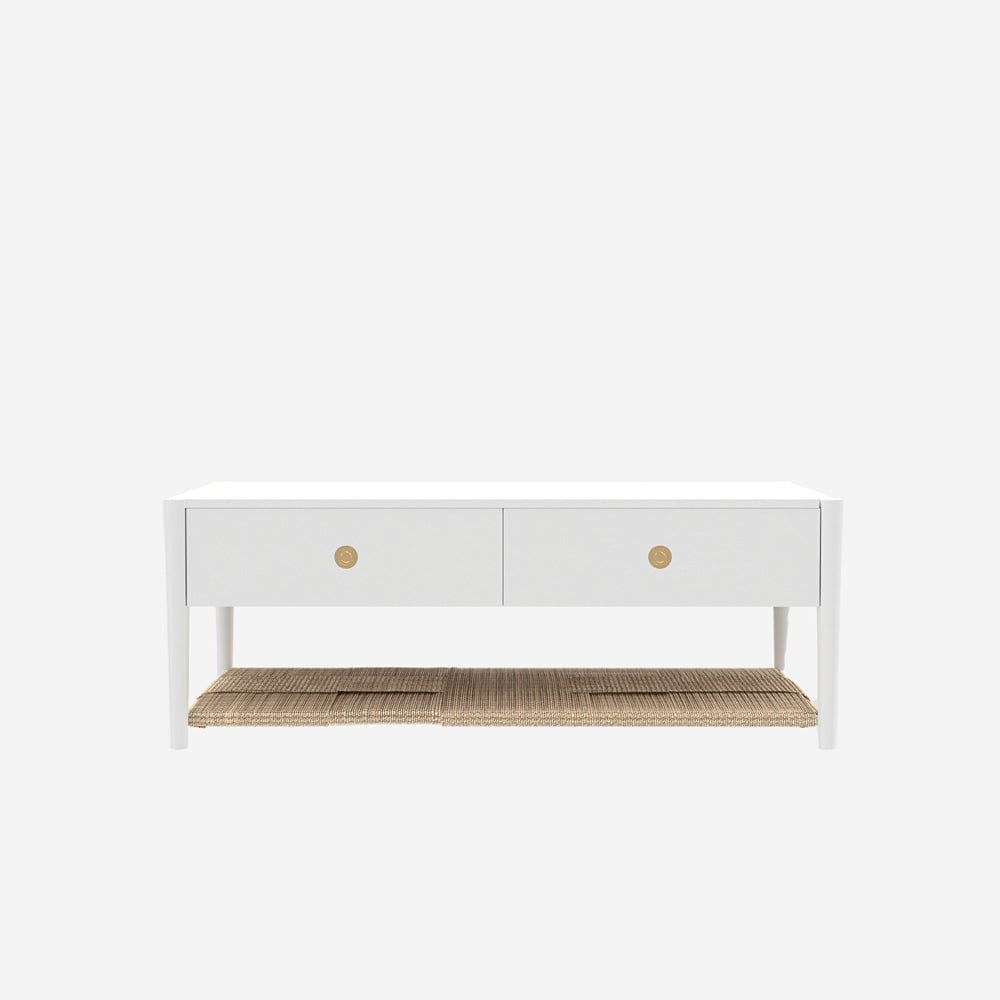 Alpine Furniture - Cleo Coffee Table, Coconut Milk - 2620WHT-61 view 2